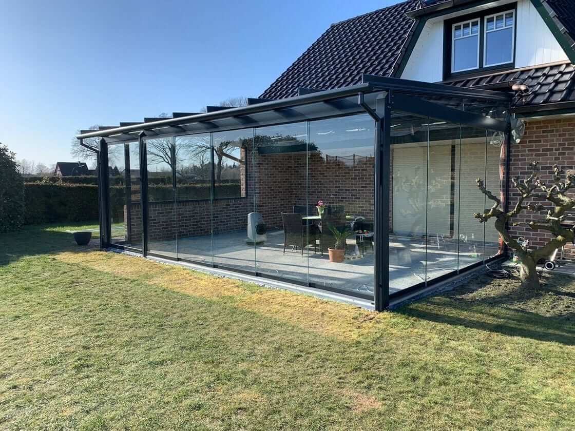 Solarlux Glashaus Atrium Plus Referenz Nachher von Sonne Rundum in Hamburg